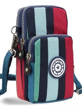 Crossbody Bag Phone Sleeve Concert Venue Festival Adjustable Strap Arm Wrist NWT